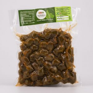 Antichi Grani TERMINI - prodotti da forno a Castelvetrano - Olive verdi di Sicilia schiacciate piccanti